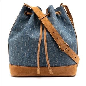 Saint Laurent
YSL dimaond pattern denim bag.